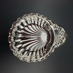 Vintage Silver Plated Shell Candy Dish Nut Bowl Hong Kong Original Box Barware